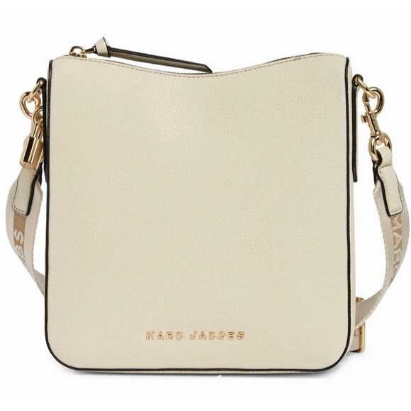 New Marc Jacobs Drifter Swing Pack Crossbody Leather Bag Marshmallow - Picture 1 of 6